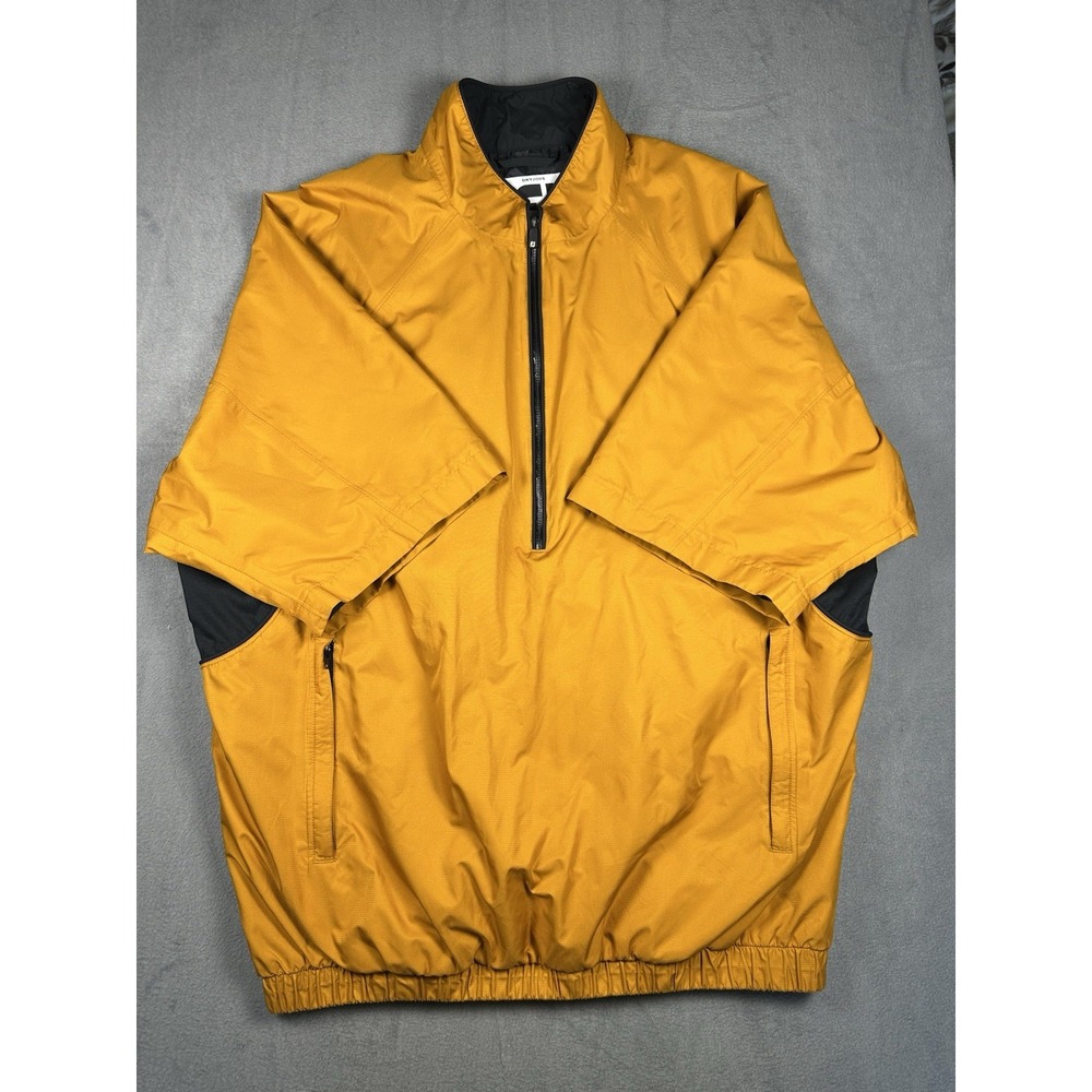 FootJoy DryJoys Tour Collection Golf Pullover Jacket Men's L  Yellow Half Zip